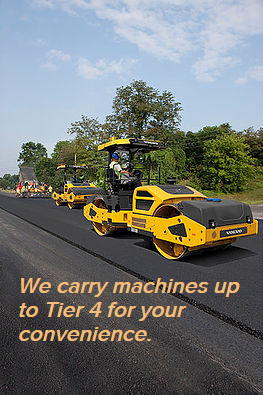 We carry machines up to Tier 4 for your convenience.